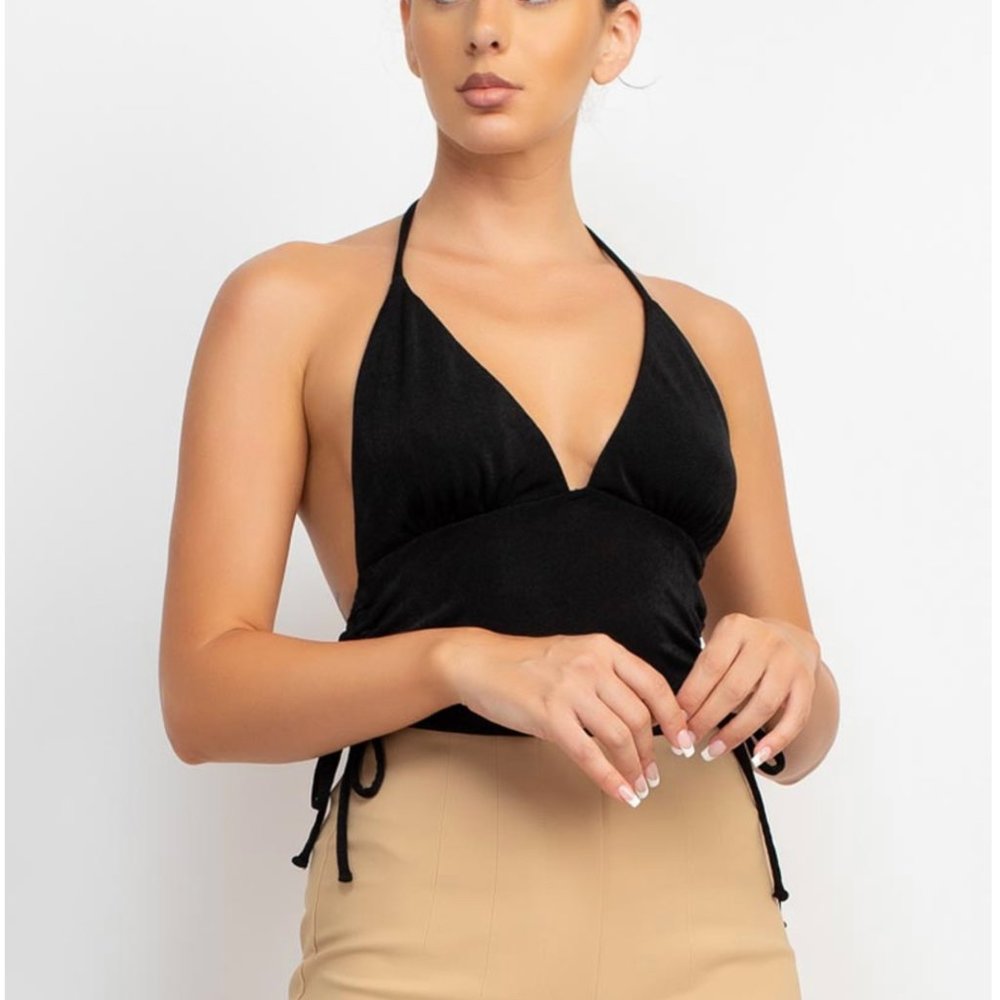 Halter Neck Ruched Top 🔥🔥🔥